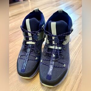 On Cloud Cloudtrax Woman’s Boots in Blue, Purple, and Green